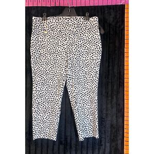 Alfani Women’s Size 8P Black White Abstract Print Ankle Pants Petite